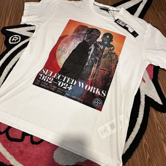 2024 Frieze LA Stone Island Better Gift Shop Works T - White - XXL - Picture 2 of 9